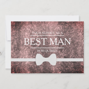 Your Service Is Requested as Best Man Groomsman In Invitation