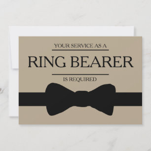 Your Service Is Requested as Best Man Groomsman Invitation