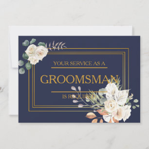 Your Service Is Requested as Groomsman Invitation