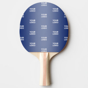 Your Simple Repeating Logo Blue Gradient Ping Pong Paddle