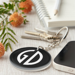 Your Simply Monogram Ideas 1 Key Ring