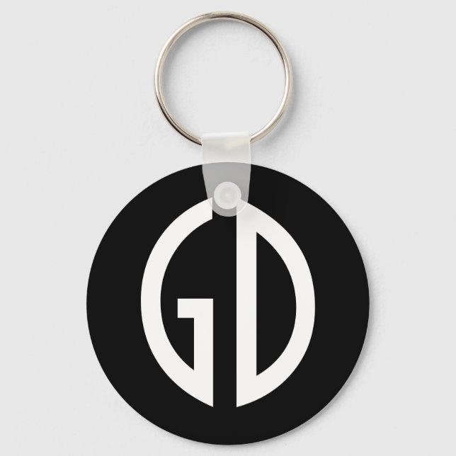Your Simply Monogram Ideas 1 Key Ring (Front)