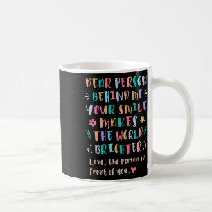 Your Smile Makes The World Brighter Sticker Coffee Mug