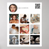Your social media promotional with QR Code