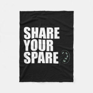 Your Spare Kidney Organ Donor Transplant Meme On B Fleece Blanket