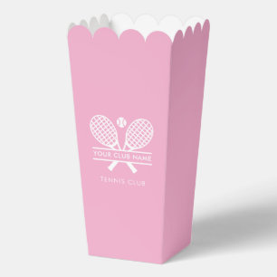 Your Sports Club Name Lawn Tennis Team Player Pink Favour Box