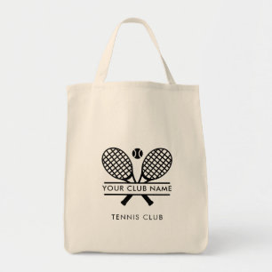 Your Sports Country Club Name Tennis Team Swag Tote Bag