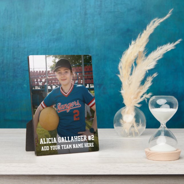 Your Sports Photo | Personalised Plaque (Side)