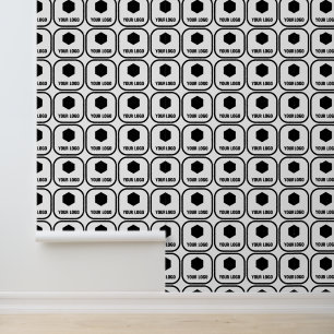 Your Square Logo Promotional Business Pattern Wallpaper