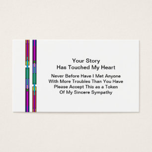 Your Story Has Touched My Heart - Sympathy Card