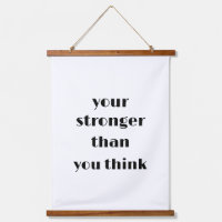 your stronger than you think gift wall decor