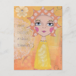 Your talent shines through postcard
