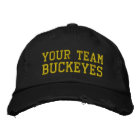 Your Team Name Buckeyes Embroidered Ball Cap