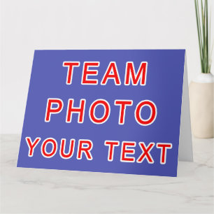Your TEAM PHOTO and MESSAGE Thank You Coach Cards