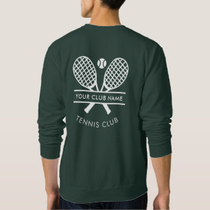 Your Tennis Club Coach Name Team Logo Custom Sweatshirt