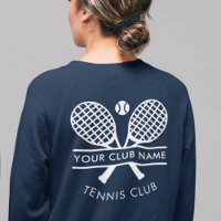 Your Tennis Club Name Team Logo Navy Blue Custom