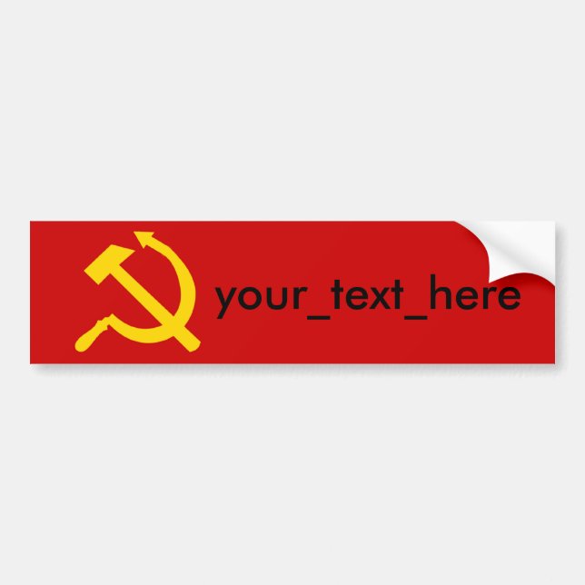 your_text bumper sticker (Front)