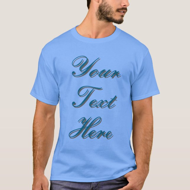 Your Text Calligraphy Minimalist Modern Cute T-Shirt (Front)