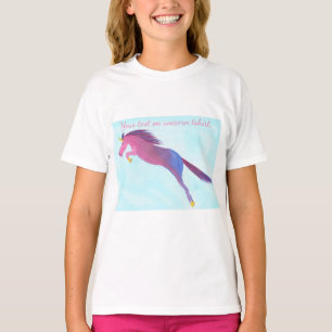 Your Text Colourful Unicorn Pink Purple Blue Tshir T-Shirt