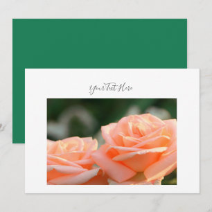 Your Text Cream Rose Flowers Invitation