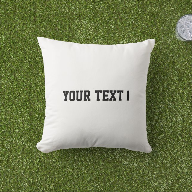 Your Text Create your name Decorative Soft-Pillows Cushion (Grass)