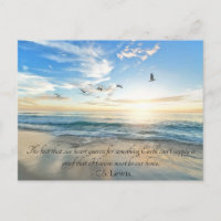 Your Text CS Lewis Quote Heaven is our Home Beach