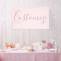 Your Text | Elegant Script & Soft Blush Pink