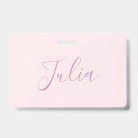Your Text | Elegant Script & Soft Blush Pink