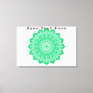 Your Text Here Custom Art Stretched Canvas Print