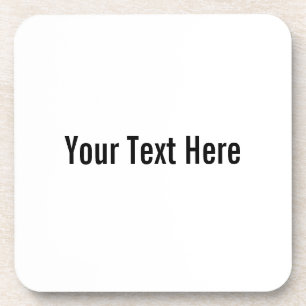 Your Text Here Custom Cork Coasters