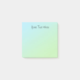 Your Text Here Green Gradient Post-it Notes