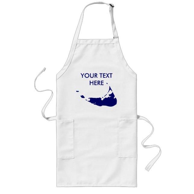 Your Text Here Nantucket Long Apron (Front)
