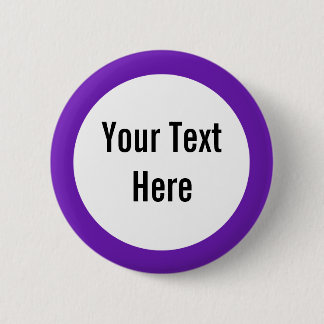 Your Text Here Purple Border Custom Button