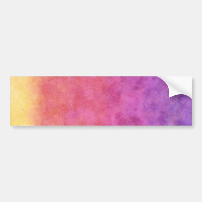 Your Text here: RAINBOW SUNSET BACKGROUND Bumper Sticker (Front)