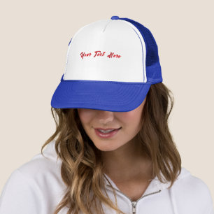 Your Text Here Royal Colour-Cap Men Women Elegant  Trucker Hat