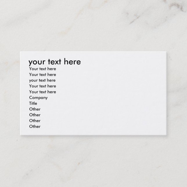 your text here , Your text here , Your text her... Business Card (Front)