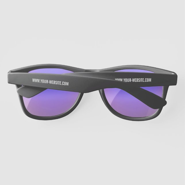 Your Text Info Promotional Personalised Sunglasses (Back)