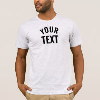 Your Text Mens Bella+Canvas Short Sleeve Ash Grey
