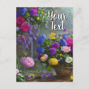 Your Text Mixed Flowers 10 Still Life Template