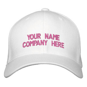 Your Text Name Info Embroidered Baseball Cap