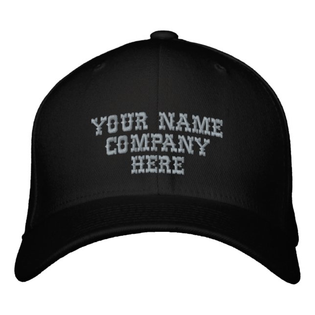 Your Text Name Promotion Embroidered Baseball Cap (Front)