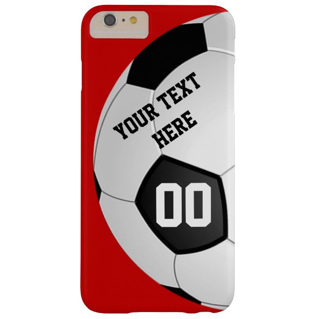 Your Text, Number and Colours SOCCER Phone Cases (Back)