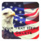 Your Text Old Glory & Bald Eagle USA Flag Patriot