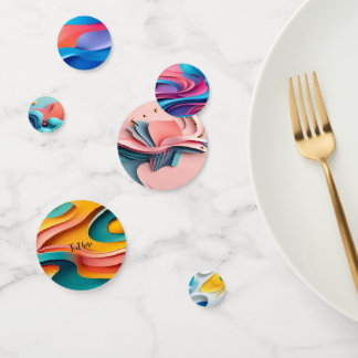 Your text on confetti