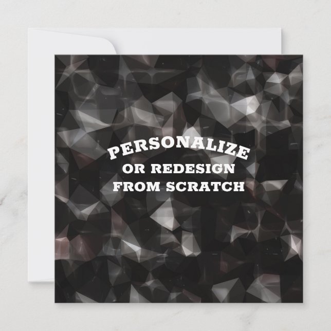 Your Text or Design Here - Create a Custom Invitation (Front)