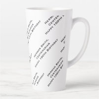 Your Text Pattern All Over Print Black/White