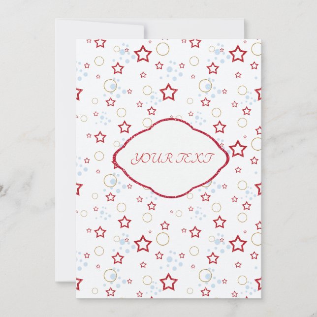 Your text, personalised invitation (Front)