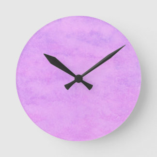 your text pink purple back ground round clock