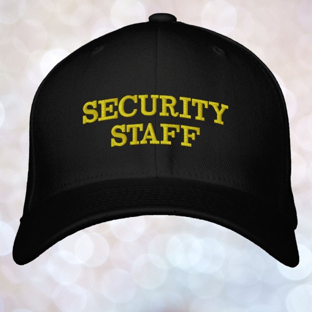 Your Text Security Staff Any Colour Thread Embroidered Hat (Creator Uploaded)