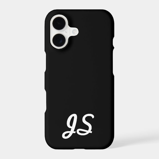 Your Text, Simple, Retro-Styled Script | Black (Back)